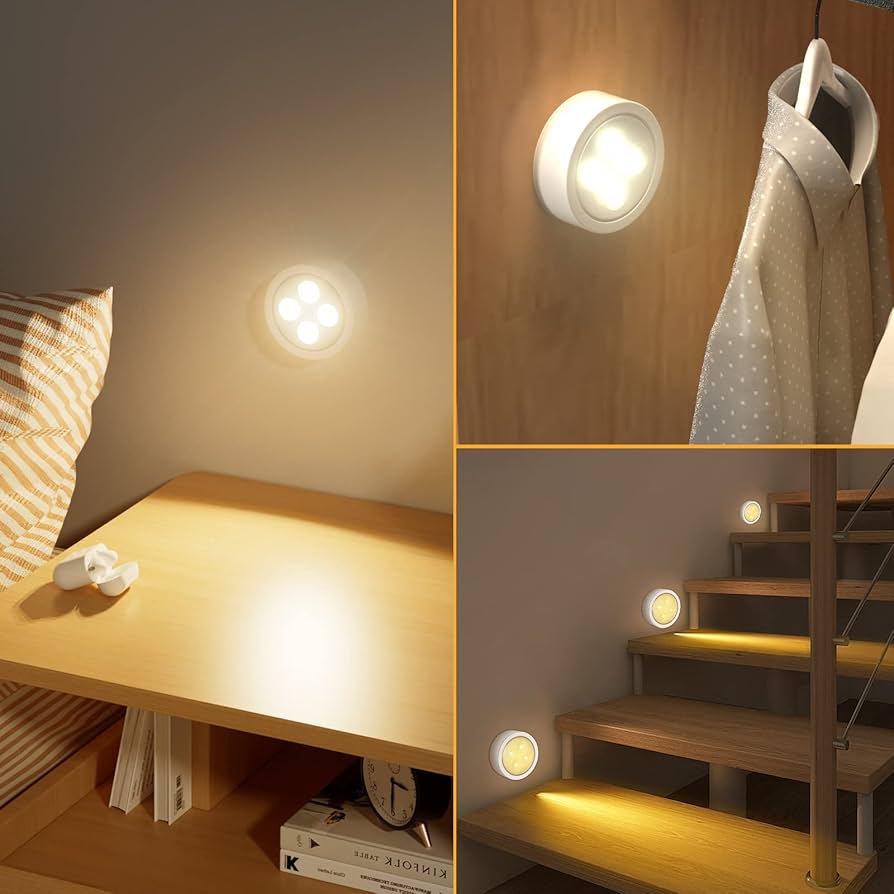 Pacote de Lâmpadas Adesivas com Sensor de Movimento Automático - PROLIGHT