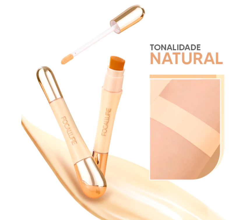 Corretivo Focallure 2 em 1 - Anti Manchas e Rejuvenescedora