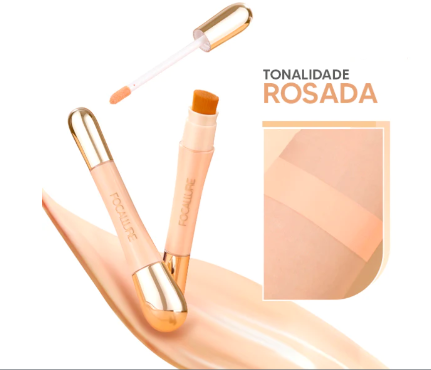 Corretivo Focallure 2 em 1 - Anti Manchas e Rejuvenescedora