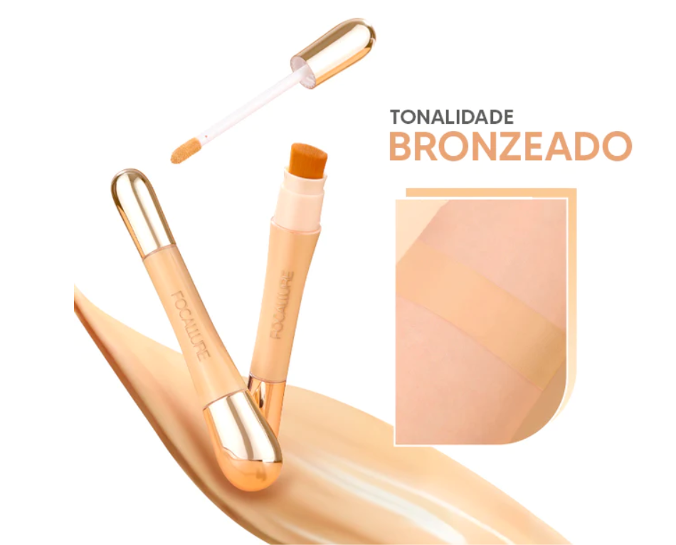 Corretivo Focallure 2 em 1 - Anti Manchas e Rejuvenescedora